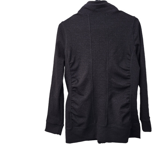 Liverpool Seamed Stretch Sculpt Full Zip Textured Sweatshirt Women Sz S - Picture 3 of 6